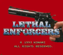 Lethal Enforcers – Titulní obrazovka