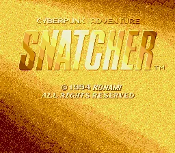Snatcher – Titelbildschirm
