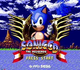 Sonic CD – Title screen
