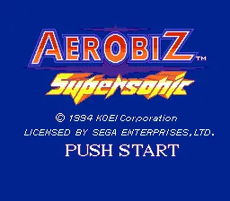 Aerobiz Supersonic – Titulní obrazovka