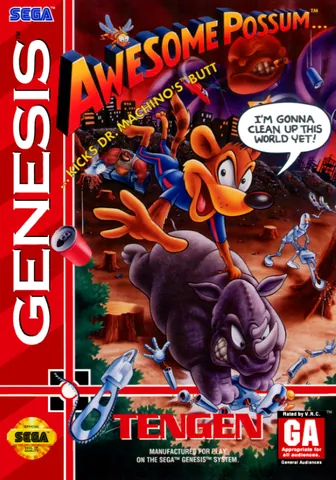 Awesome Possum Kicks Dr. Machino's Butt! – boxart