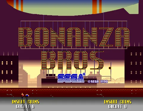 Bonanza Bros – Titelbildschirm