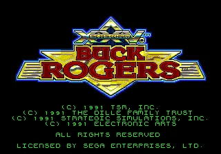 Buck Rogers: Countdown to Doomsday – Titulní obrazovka