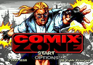 Comix Zone – Titelbildschirm