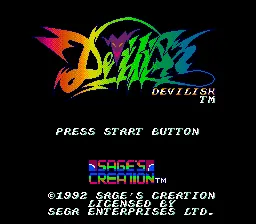 Devilish – Title screen