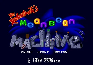 Dr. Robotnik's Mean Bean Machine – Titulní obrazovka