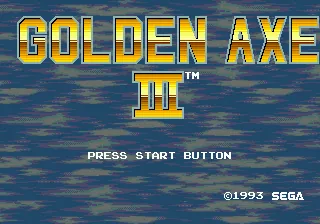 Golden Axe III – Titelbildschirm