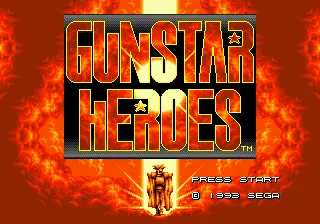 Gunstar Heroes – Écran-titre