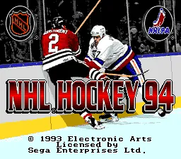 NHL '94 – Titulní obrazovka