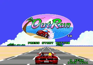 Out Run – Title screen