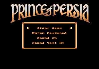 Prince of Persia – Titulní obrazovka