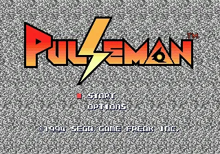 Pulseman – Title screen