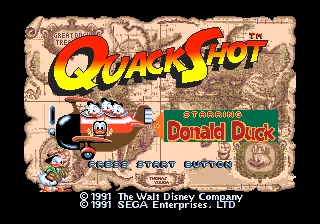 QuackShot Starring Donald Duck – Titelbildschirm