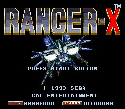 Ranger X – Titelbildschirm