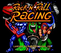 Rock n' Roll Racing – Titelbildschirm