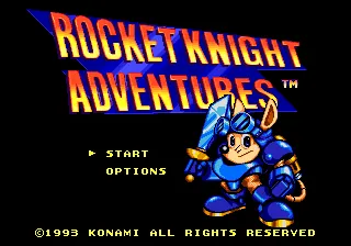Rocket Knight Adventures – Titulní obrazovka