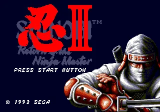 Shinobi III: Return of the Ninja Master – Écran-titre