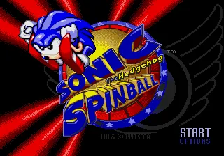 Sonic Spinball – Title screen