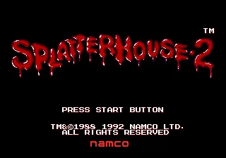 Splatterhouse 2 – Écran-titre