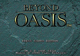 Story of Thor / Beyond Oasis – Title screen