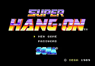Super Hang-On – Title screen