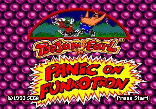 ToeJam & Earl in Panic on Funkotron – Écran-titre