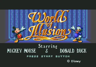 World of Illusion – Titulní obrazovka