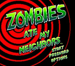 Zombies Ate My Neighbors – Titelbildschirm