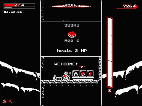 Downwell – In-game