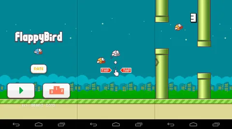 Flappy Bird – En jeu