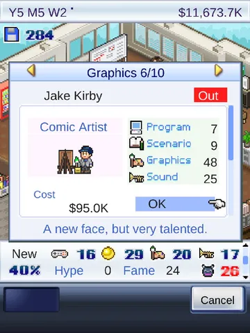 Game Dev Story – In-game