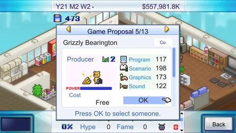 Game Dev Story – In-game