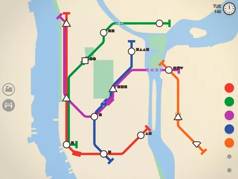 Mini Metro – En jeu
