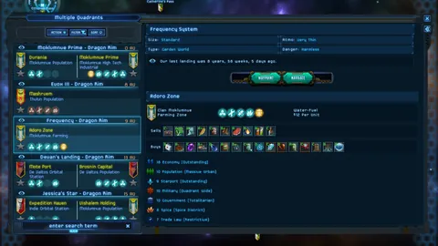 Star Traders: Frontiers – Ze hry