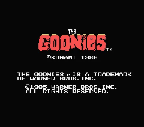 The Goonies – Écran-titre