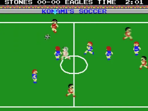 Konami's Soccer – En jeu