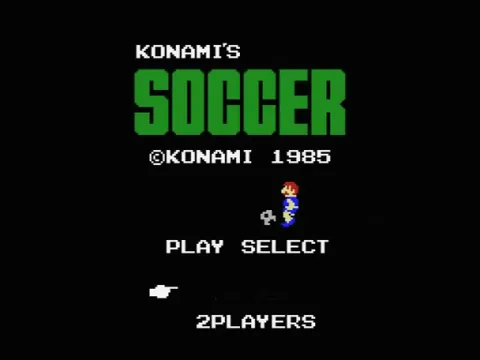 Konami's Soccer – Écran-titre