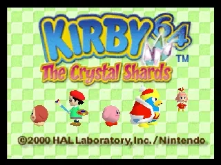 Kirby 64: The Crystal Shards – Titelbildschirm