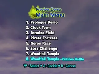 The Legend of Zelda: Majora's Mask – In-game