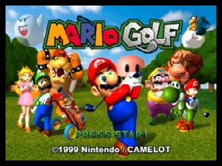 Mario Golf – Titulní obrazovka