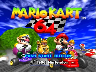 Mario Kart 64 – Titelbildschirm
