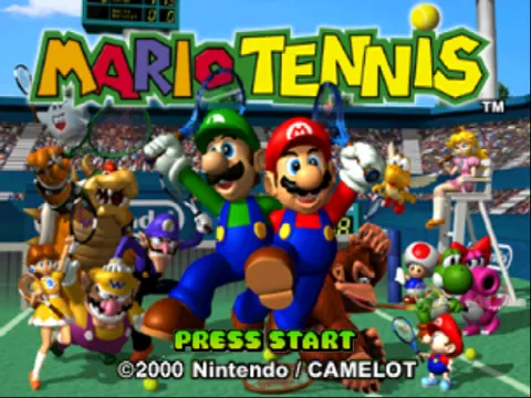 Mario Tennis – Titulní obrazovka