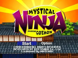 Mystical Ninja Starring Goemon – Title screen