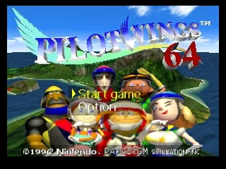Pilotwings 64 – Titulní obrazovka