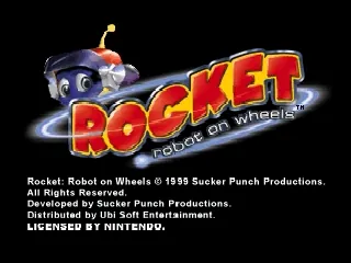 Rocket: Robot on Wheels – Title screen