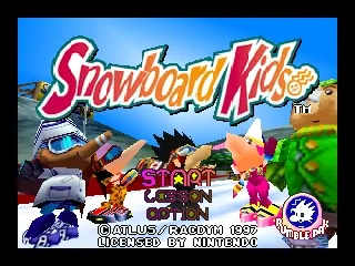 Snowboard Kids – Titelbildschirm