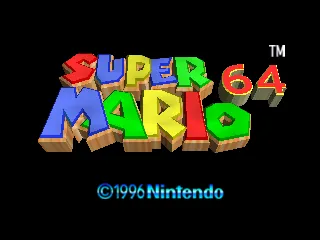 Super Mario 64 – Title screen