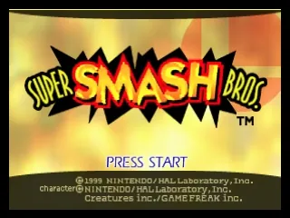 Super Smash Bros. – Titelbildschirm