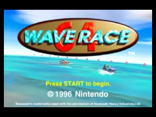 Wave Race 64 – Title screen