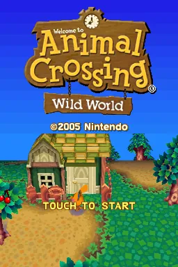 Animal Crossing: Wild World – Titelbildschirm